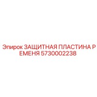 5730002238 ЗАЩИТНАЯ ПЛАСТИНА РЕМЕНЯ Epiroc