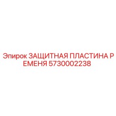 5730002238 ЗАЩИТНАЯ ПЛАСТИНА РЕМЕНЯ Epiroc