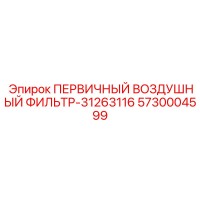 5730004599 ПЕРВИЧНЫЙ ВОЗДУШНЫЙ ФИЛЬТР-31263116 Epiroc