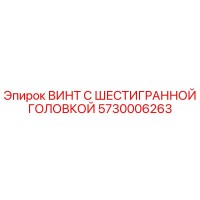 5730006263 ВИНТ С ШЕСТИГРАННОЙ ГОЛОВКОЙ Epiroc
