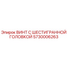 5730006263 ВИНТ С ШЕСТИГРАННОЙ ГОЛОВКОЙ Epiroc