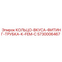 5730006467 КОЛЬЦО-ВКУСА-ФИТИНГ-ТРУБКА-К-FEM-C Epiroc