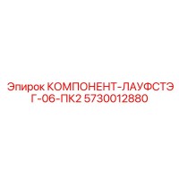5730012880 КОМПОНЕНТ-ЛАУФСТЭГ-06-ПК2 Epiroc