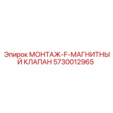 5730012965 МОНТАЖ-F-МАГНИТНЫЙ КЛАПАН Epiroc