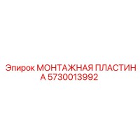 5730013992 МОНТАЖНАЯ ПЛАСТИНА Epiroc