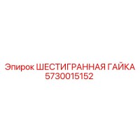 5730015152 ШЕСТИГРАННАЯ ГАЙКА Epiroc
