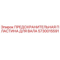 5730015591 ПРЕДОХРАНИТЕЛЬНАЯ ПЛАСТИНА ДЛЯ ВАЛА Epiroc