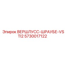 5730017122 ВЕРШЛУСС-ШРАУБЕ-VSTI2 Epiroc