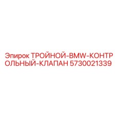 5730021339 ТРОЙНОЙ-BMW-КОНТРОЛЬНЫЙ-КЛАПАН Epiroc