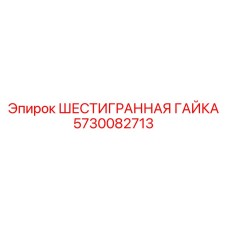 5730082713 ШЕСТИГРАННАЯ ГАЙКА Epiroc