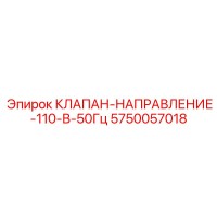5750057018 КЛАПАН-НАПРАВЛЕНИЕ-110-В-50Гц Эпирок