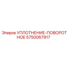 5750067917 УПЛОТНЕНИЕ ПОВОРОТНОЕ Epiroc