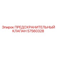 57560328 ПРЕДОХРАНИТЕЛЬНЫЙ КЛАПАН (Epiroc)