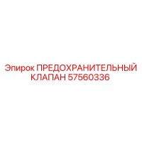 57560336 ПРЕДОХРАНИТЕЛЬНЫЙ КЛАПАН (Epiroc)