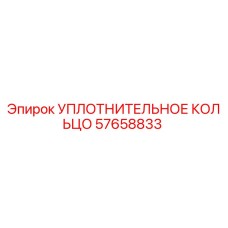 57658833 УПЛОТНИТЕЛЬНОЕ КОЛЬЦО Epiroc