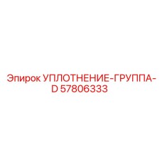 57806333 УПЛОТНЕНИЕ-ГРУППА-D Epiroc
