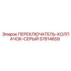 57814659 ПЕРЕКЛЮЧАТЕЛЬ С СЕРЫМ КОЛПАЧКОМ Epiroc
