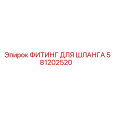 581202520 ФИТИНГ ДЛЯ ШЛАНГА Epiroc
