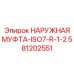 581202551 НАРУЖНАЯ МУФТА-ISO7-R-1-2 Epiroc