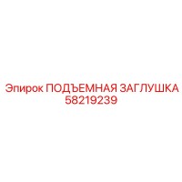 58219239 ПОДЪЕМНАЯ ЗАГЛУШКА Epiroc
