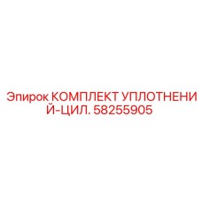 58255905 КОМПЛЕКТ УПЛОТНЕНИЙ-ЦИЛ. Epiroc