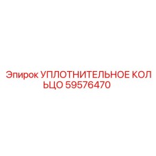 59576470 УПЛОТНИТЕЛЬНОЕ КОЛЬЦО от Epiroc