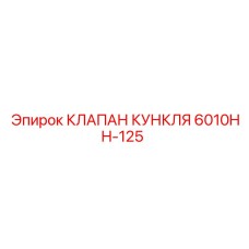 6010HH-125 КЛАПАН КУНКЛЯ Epiroc