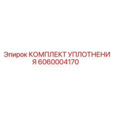 6060004170 КОМПЛЕКТ УПЛОТНЕНИЯ Epiroc