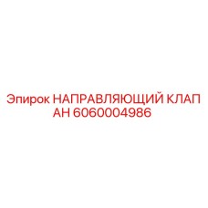 6060004986 НАПРАВЛЯЮЩИЙ КЛАПАН Epiroc