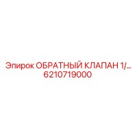 6210719000 ОБРАТНЫЙ КЛАПАН 1/2