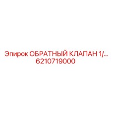 6210719000 ОБРАТНЫЙ КЛАПАН 1/2