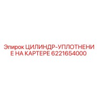 6221654000 ЦИЛИНДР-УПЛОТНЕНИЕ НА КАРТЕРЕ Эпирок