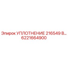 6221664900 УПЛОТНЕНИЕ 216549 В... | Epiroc