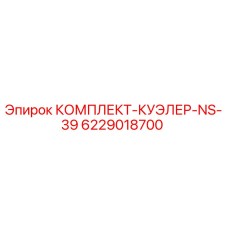 6229018700 КОМПЛЕКТ-КУЭЛЕР-NS-39 Epiroc