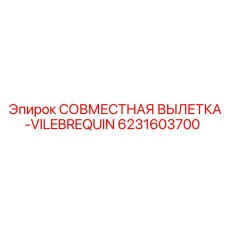 6231603700 СОВМЕСТНАЯ ВЫЛЕТКА-VILEBREQUIN Epiroc