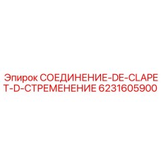 6231605900 СОЕДИНЕНИЕ-DE-CLAPET-D-СТРЕМЕНЕНИЕ Epiroc