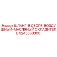 6245560300 ШЛАНГ-В СБОРЕ-ВОЗДУШНЫЙ-МАСЛЯНЫЙ ОХЛАДИТЕЛЬ Эпирок