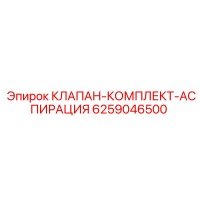 6259046500 КЛАПАН-КОМПЛЕКТ-АСПИРАЦИЯ Epiroc