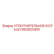 663923400 УПЛОТНИТЕЛЬНОЕ КОЛЬЦО (Epiroc)