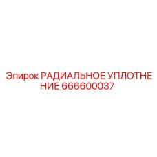 666600037 РАДИАЛЬНОЕ УПЛОТНЕНИЕ Epiroc