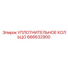 666632900 УПЛОТНИТЕЛЬНОЕ КОЛЬЦО Epiroc