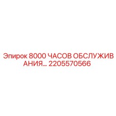 2205570566 8000 ЧАСОВ ОБСЛУЖИВАНИЯ Epiroc