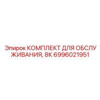 6996021951 КОМПЛЕКТ ДЛЯ ОБСЛУЖИВАНИЯ 8К Epiroc