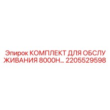 2205529598 КОМПЛЕКТ ДЛЯ ОБСЛУЖИВАНИЯ 8000H Epiroc