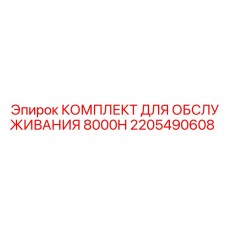 2205490608 КОМПЛЕКТ ДЛЯ ОБСЛУЖИВАНИЯ 8000H Эпирок