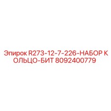Набор уплотнений R273-12-7-226-НАБОР КОЛЬЦО-БИТ 8092400779