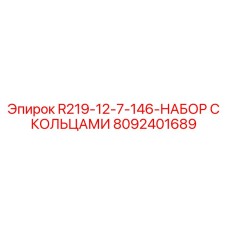 8092401689 R219-12-7-146-НАБОР С КОЛЬЦАМИ Epiroc