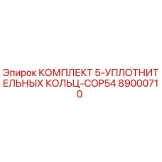 89000710 КОМПЛЕКТ 5-УПЛОТНИТЕЛЬНЫХ КОЛЬЦ-COP54 Epiroc