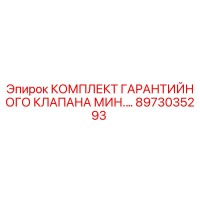 8973035293 КОМПЛЕКТ ГАРАНТИЙНОГО КЛАПАНА МИН. Epiroc