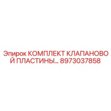 8973037858 КОМПЛЕКТ КЛАПАНОВОЙ ПЛАСТИНЫ by Epiroc